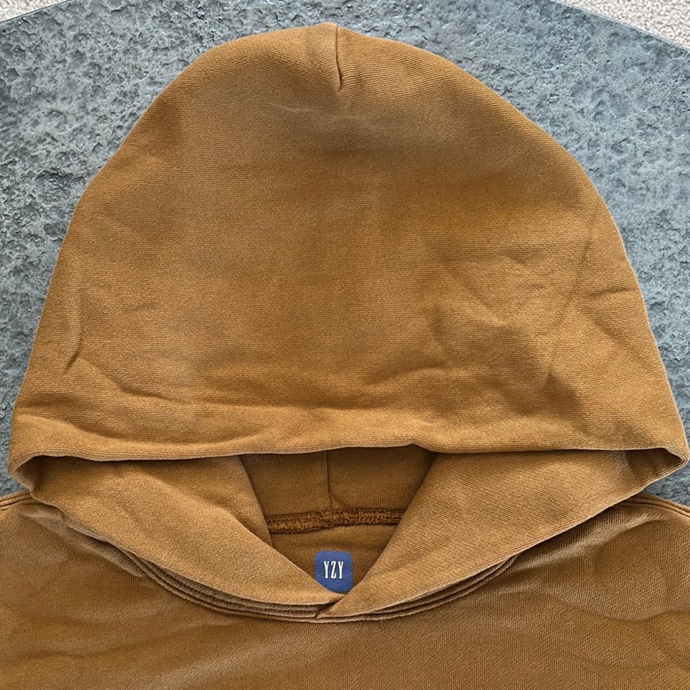 Yeezy Brown Hoodie Double Layer Hoodie size S